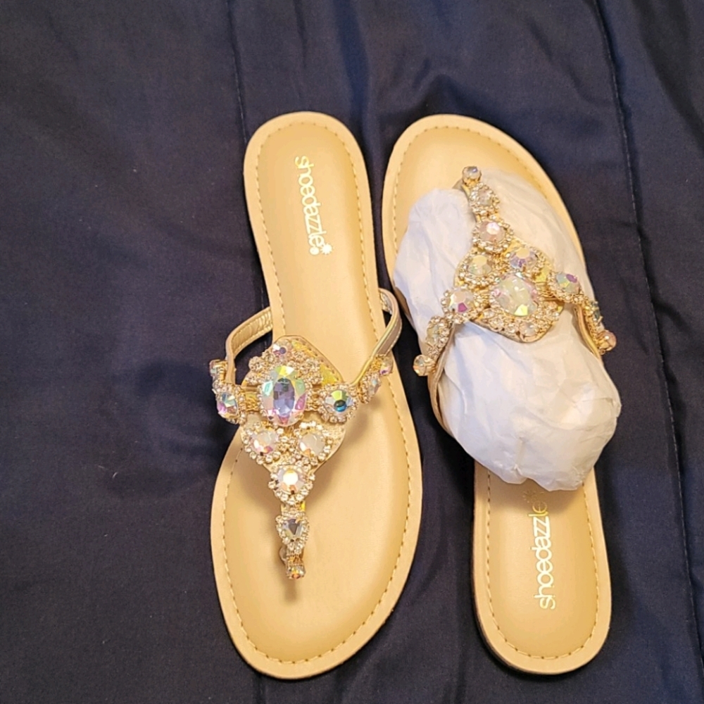 Delisa Embellished Thong Sandal